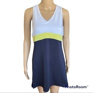 BALLE DE MATCH GO YIPPEE TENNIS DRESS NAVY, WHITE & YELLOW Size M